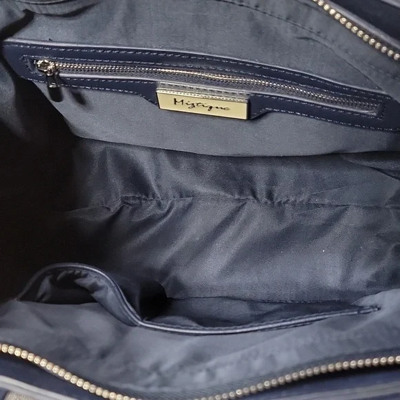 Miztique Weave Navy Tote Bag - Picture 6 of 9